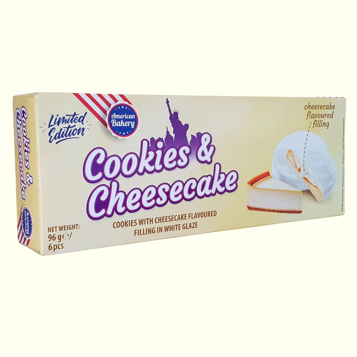 American Bakery Cookies & Cheesecake Gefüllte Cookies 96g - TopCandy