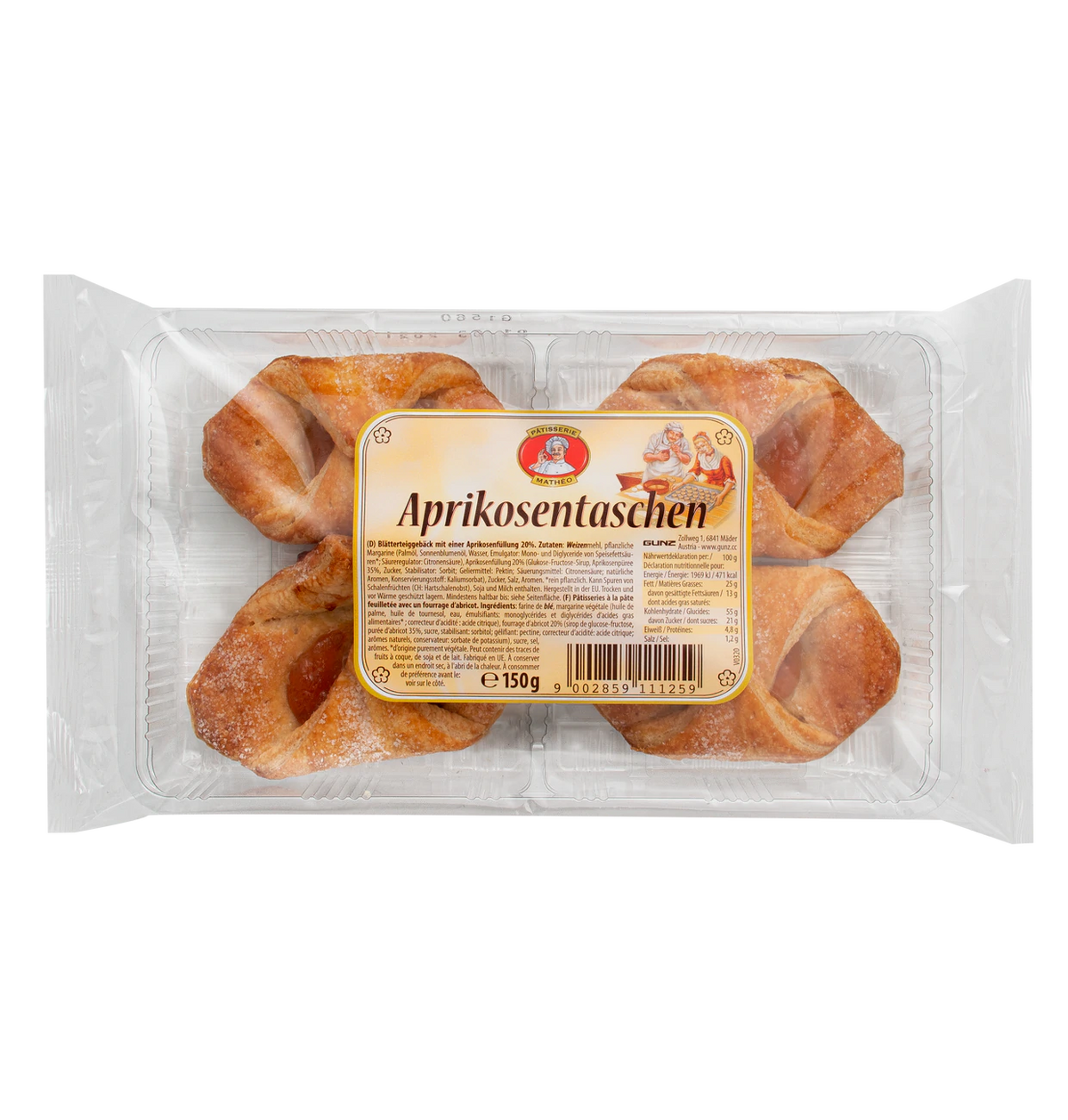 Pâtisserie Mathéo Aprikosentaschen 150g