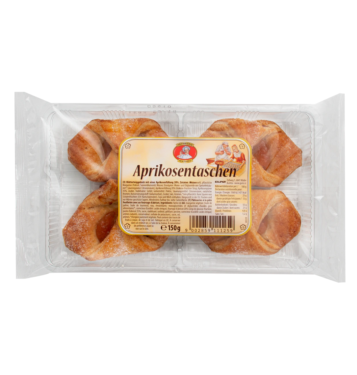 Pâtisserie Mathéo Aprikosentaschen 150g