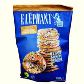 Elephant Baked Squeezed Pretzels Black & White Sesam 180g