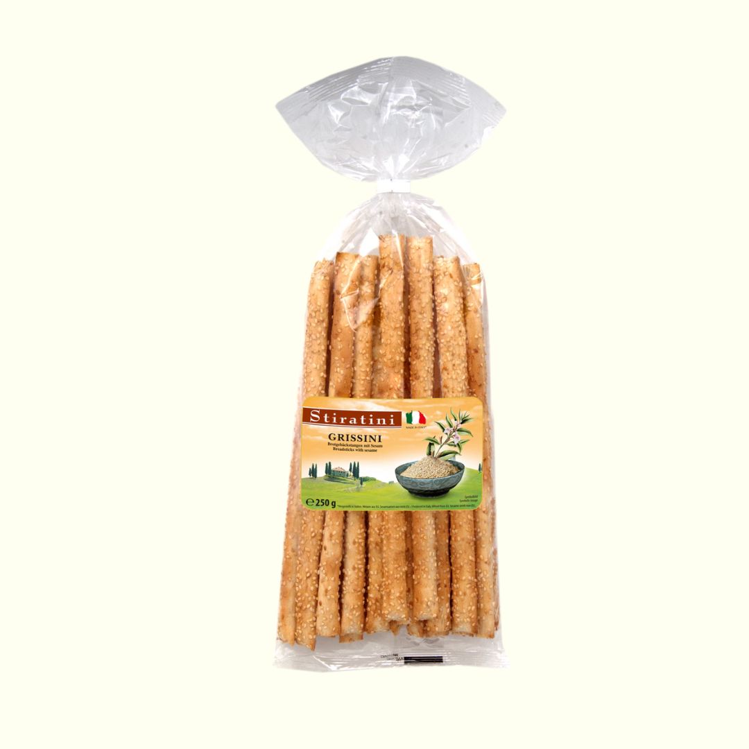 Stiratini Grissini Brotgebäckstangen Mit Sesam 250g - TopCandy