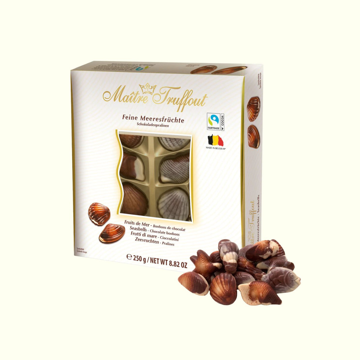 Maître Truffout Feine Meeresfrüchte Schokoladenpralinen 250g