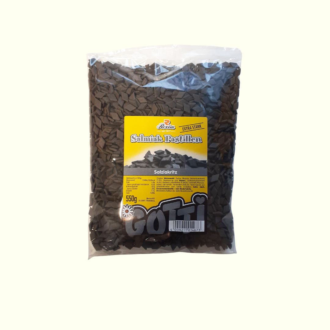 Rexim Salmiak Pastillen Salzlakritz 550g - TopCandy