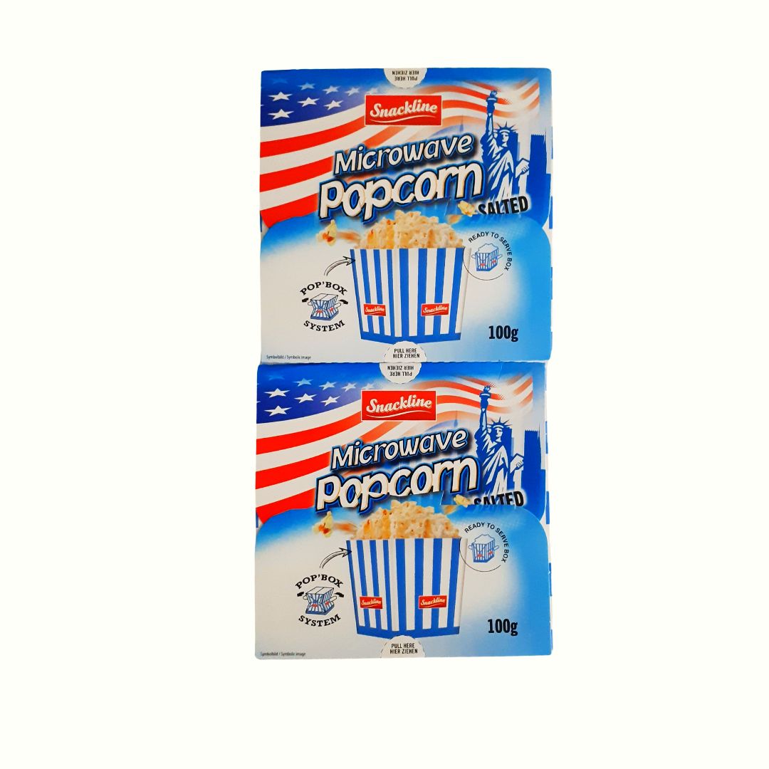 Snackline Mikrowellen Popcorn 2 x 100g Salzig