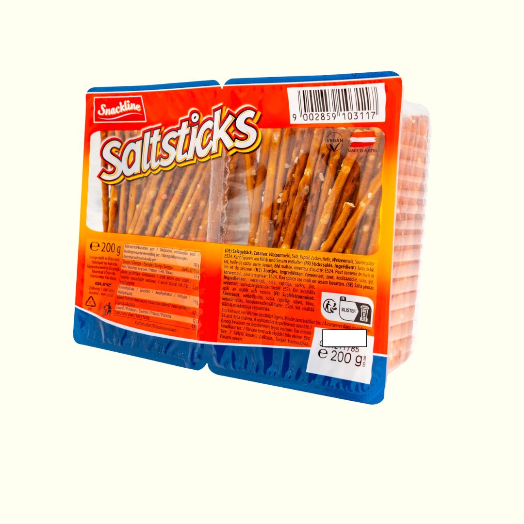 Snackline Salzstangen 200g Laugengebäck