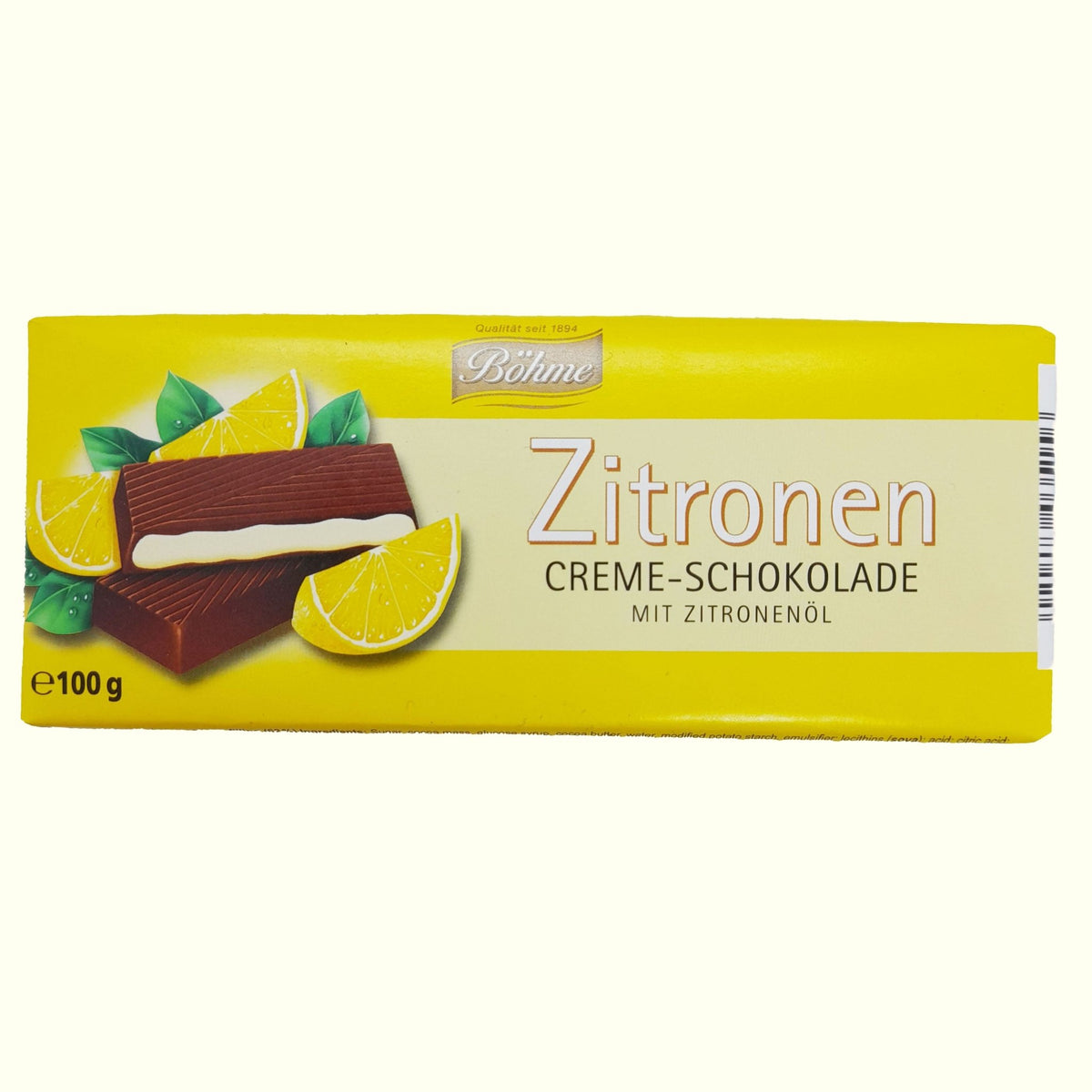 Böhme Zitronen Creme - Schokolade 100g - TopCandy