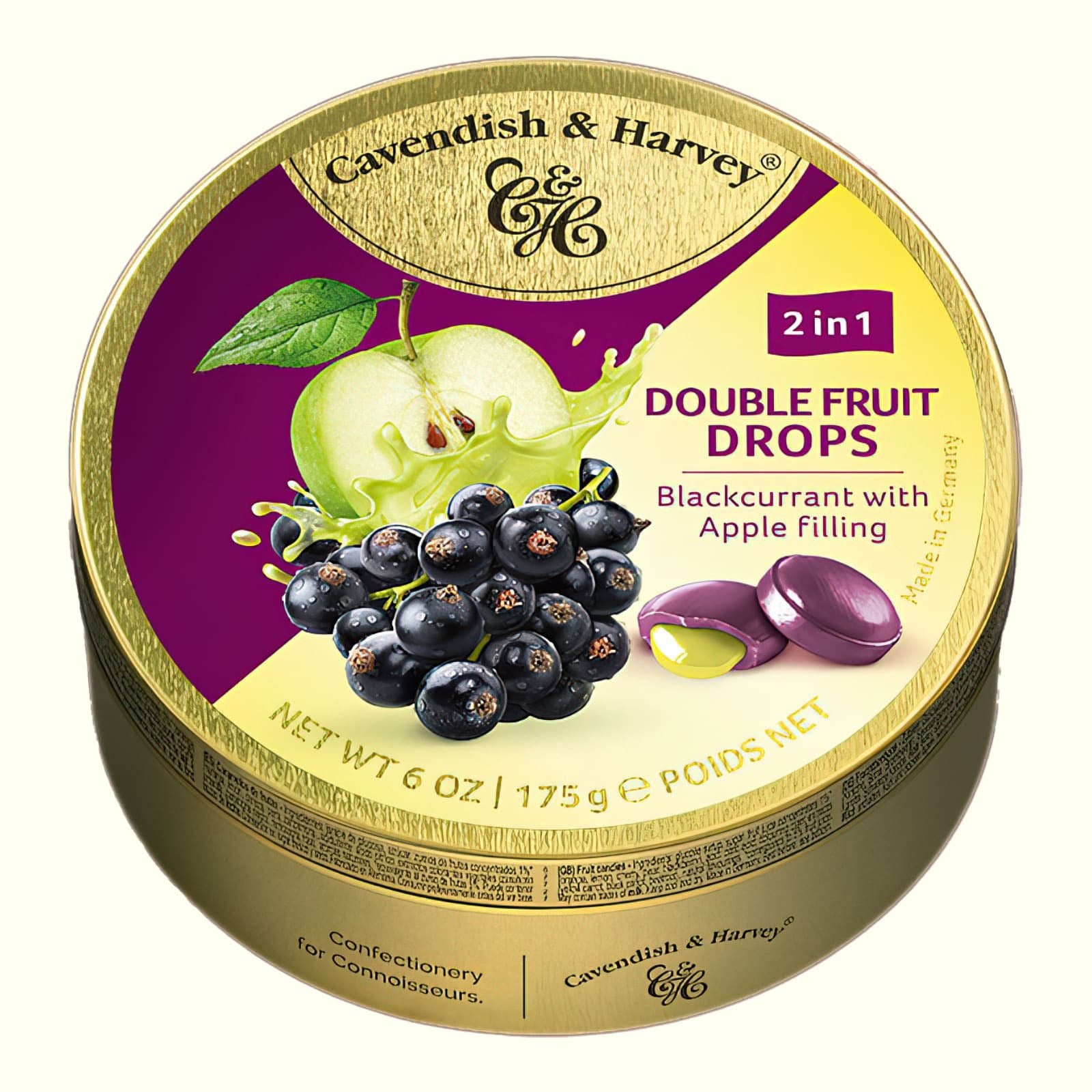 Cavendish & Harvey Blackcurrant with Apple Filling 175g - TopCandy