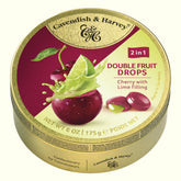 Cavendish & Harvey Double Fruit Cherry With Lime Filling Drops 175g - TopCandy