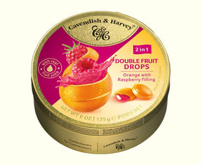 Cavendish & Harvey Double Fruit Orange With Raspberry Filling 175g - TopCandy