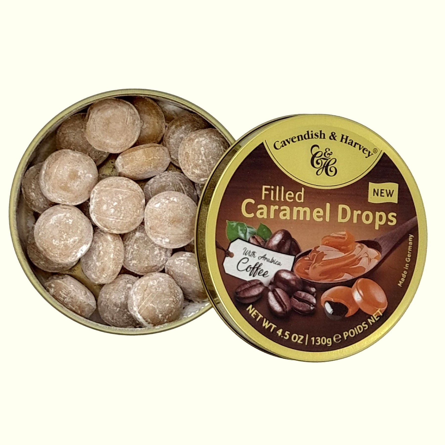 Cavendish & Harvey Filled Caramel Drops With Coffee 130g - TopCandy