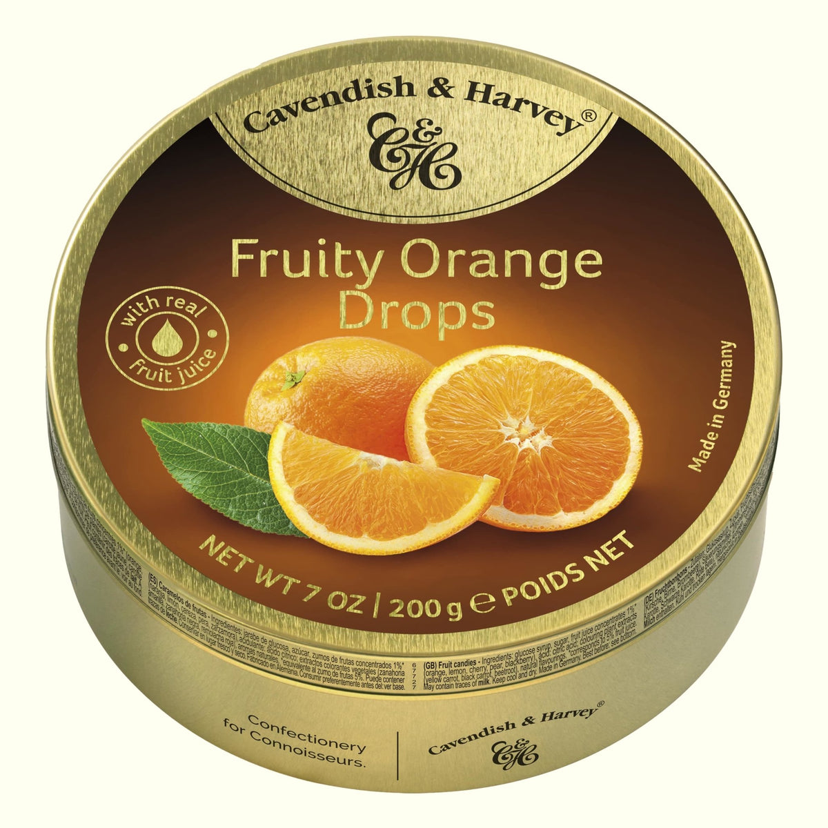 Cavendish & Harvey Fruity Orange Drops 200g - TopCandy