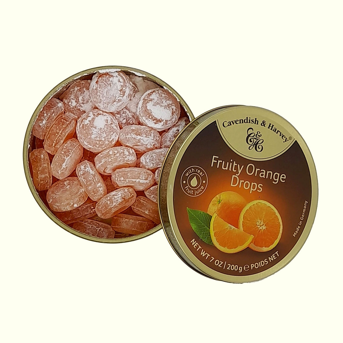 Cavendish & Harvey Fruity Orange Drops 200g - TopCandy