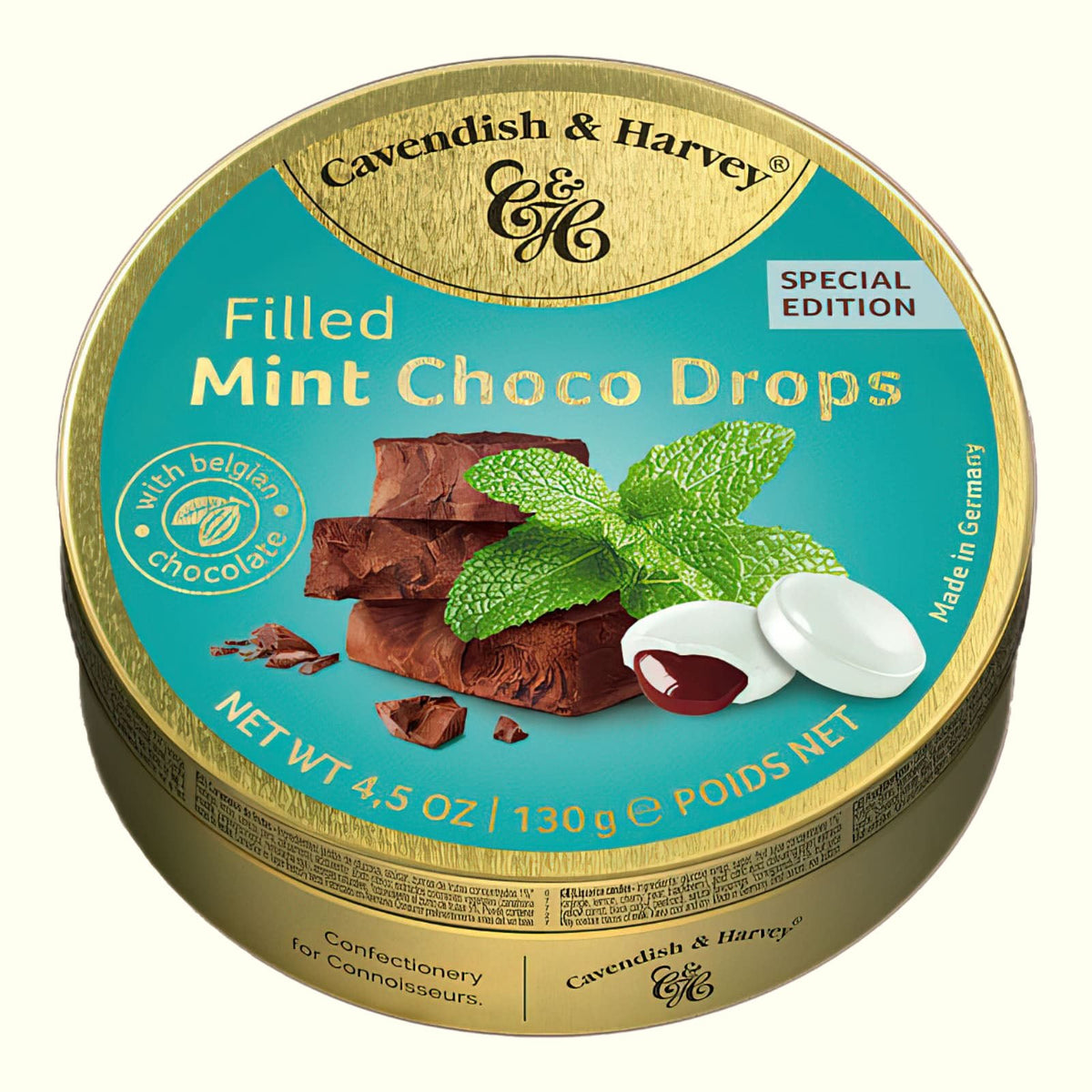 Cavendish & Harvey Mint Choco Drops 130g - TopCandy