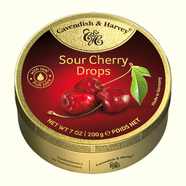 Cavendish & Harvey Sour Cherry Drops 200g - TopCandy