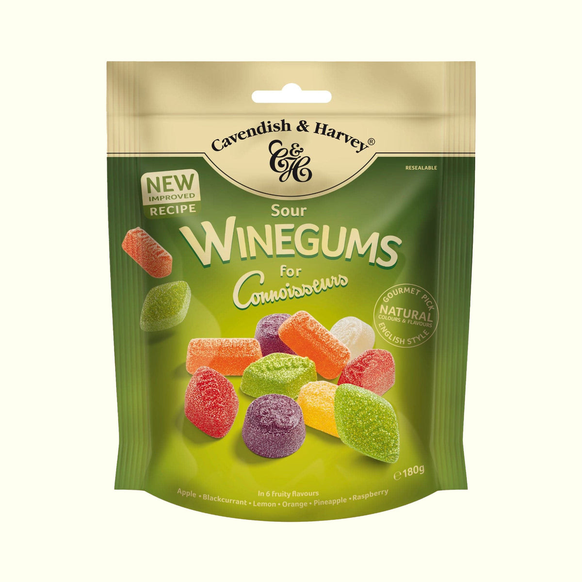 Cavendish & Harvey Sour Winegums 180g - TopCandy