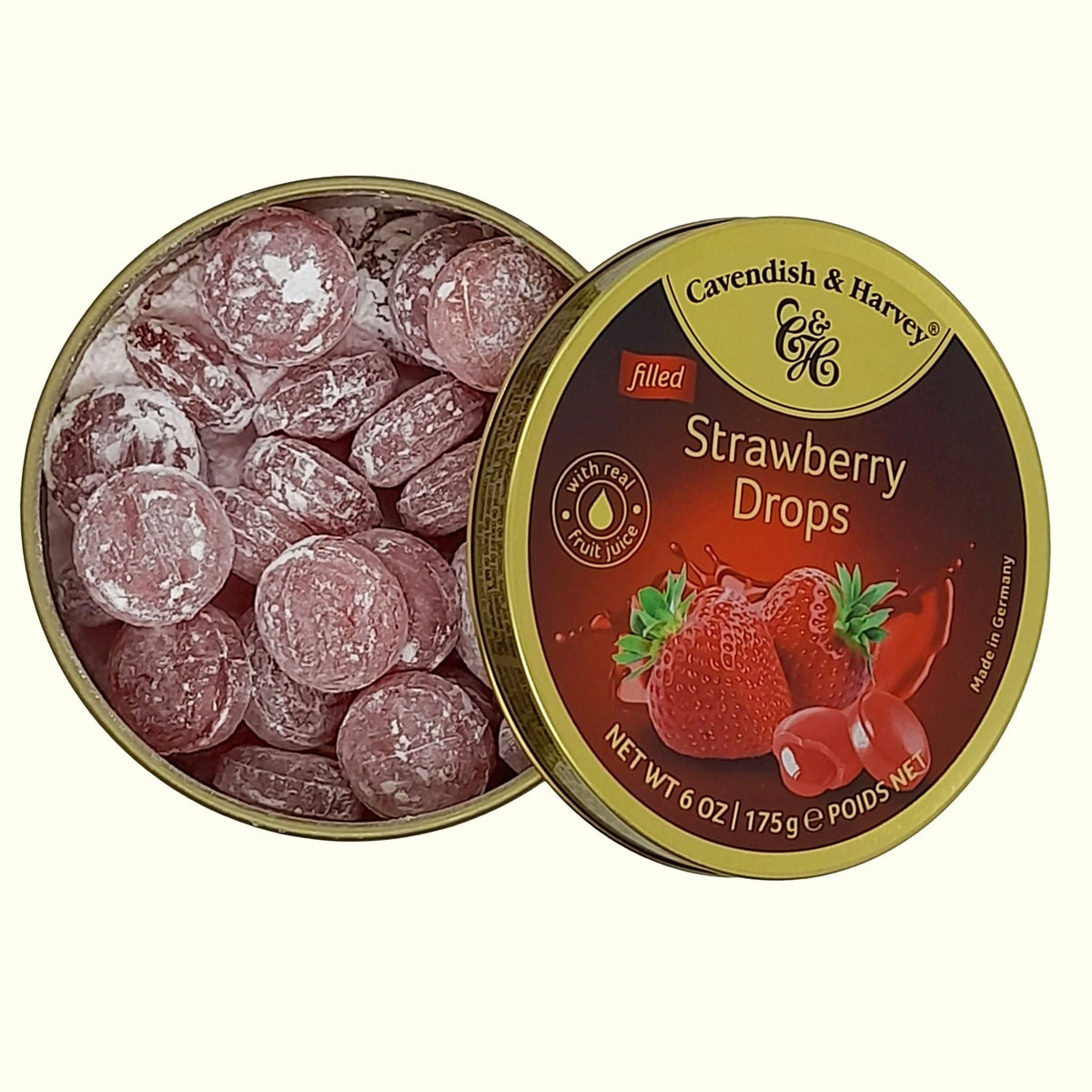 Cavendish & Harvey Strawberry Drops 175g - TopCandy