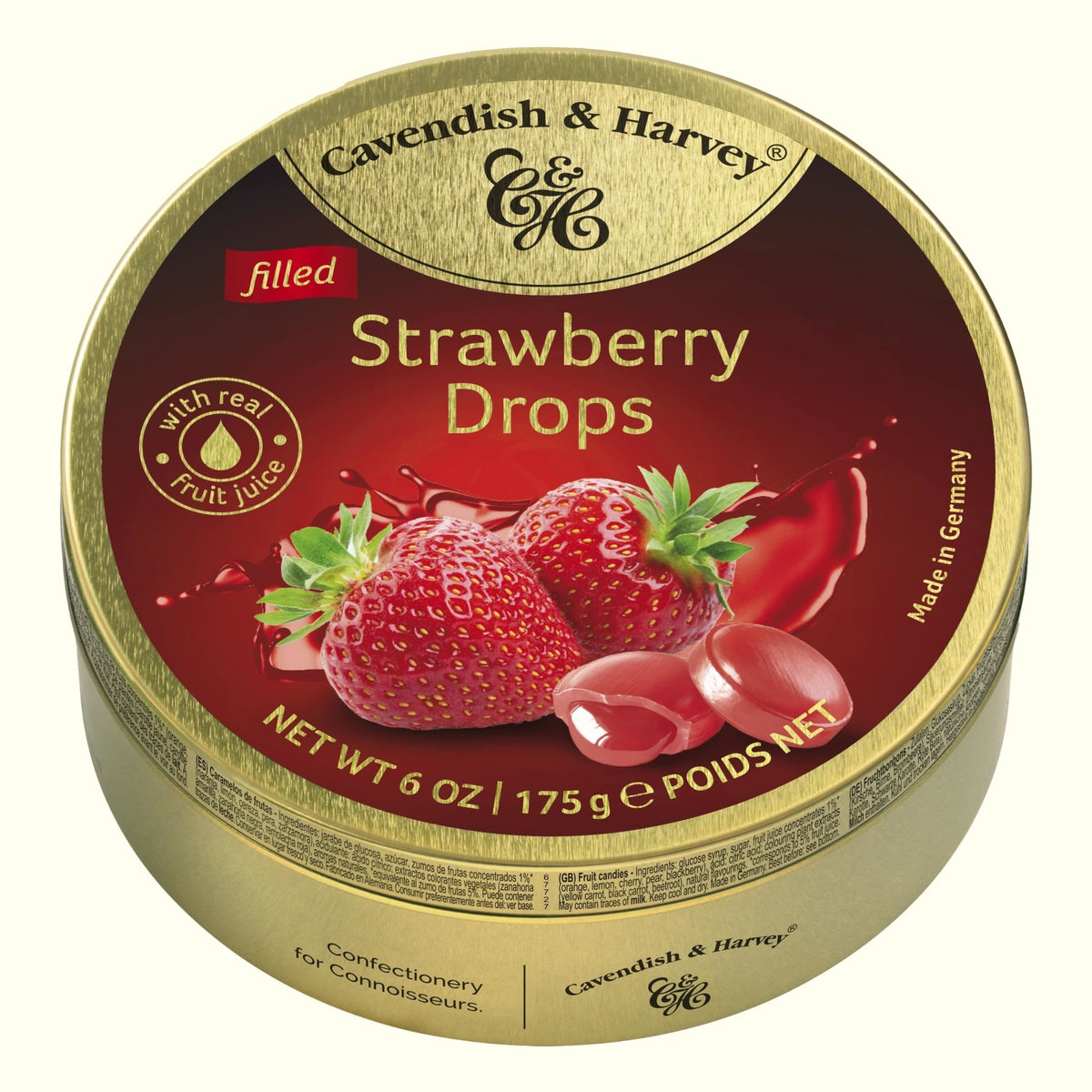 Cavendish & Harvey Strawberry Drops 175g - TopCandy