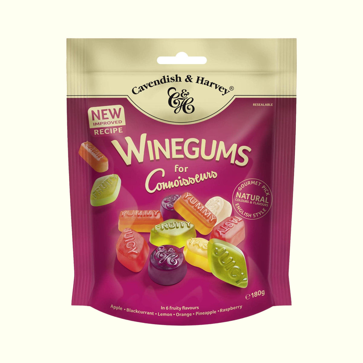 Cavendish & Harvey Winegums for Connoisseurs 180g - TopCandy