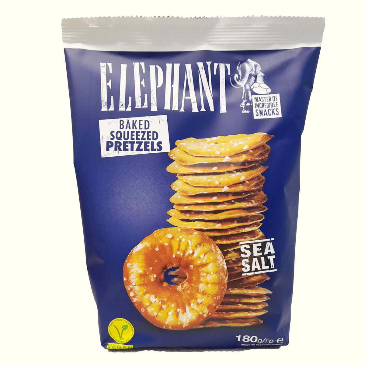 Elephant Baked Squeezed Pretzels Sea Salt Salz 180g - TopCandy