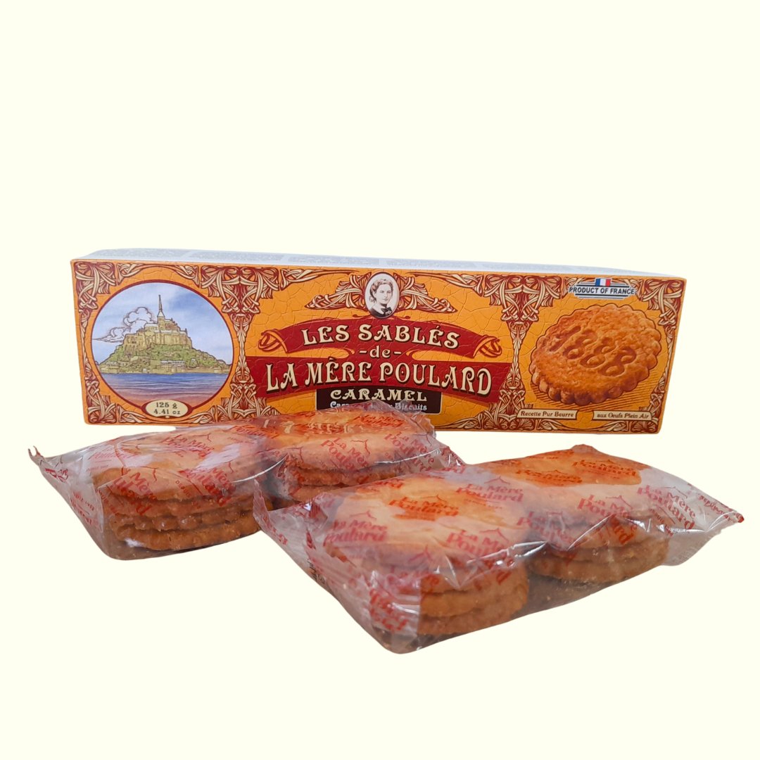 La Mére Poulard Caramel Butter Biscuits 125g - TopCandy