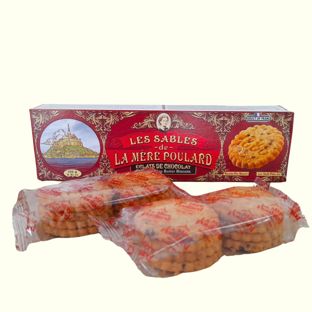 La Mère Poulard Chocolate Chip Butter Biscuits 125g - TopCandy