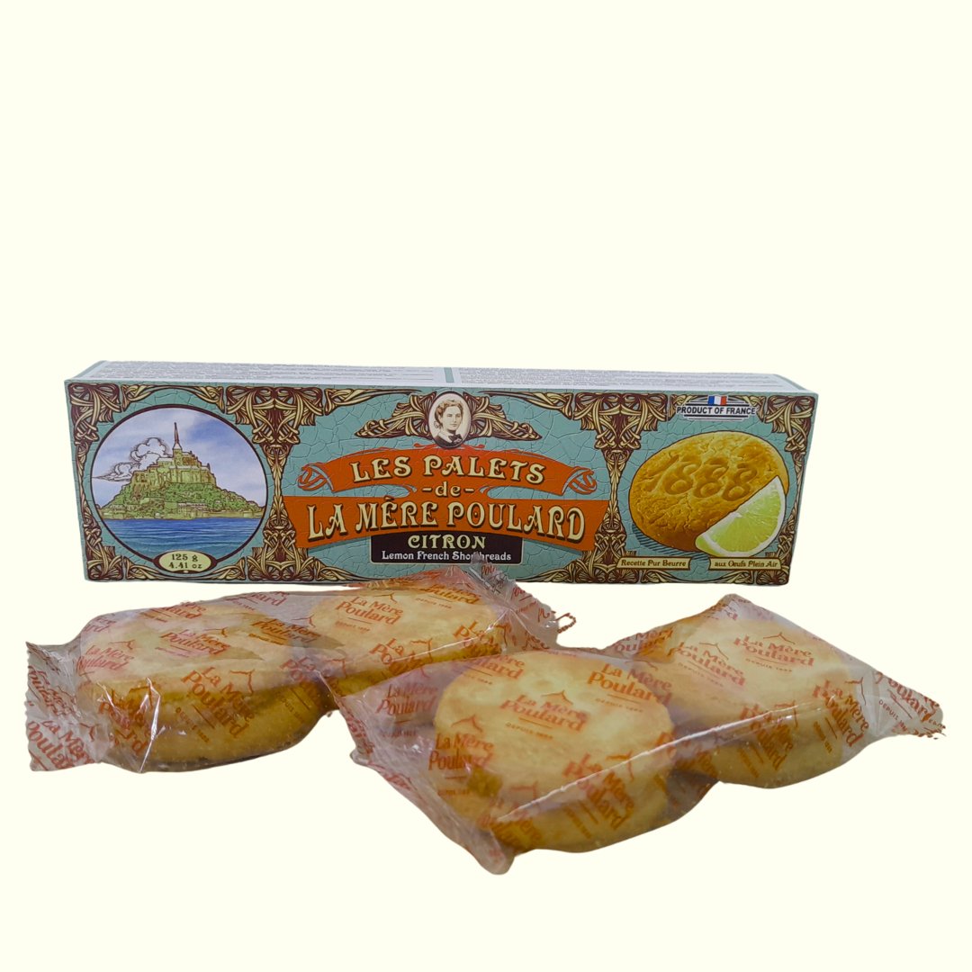 La Mère Poulard Lemon French Shortbreads 125g - TopCandy