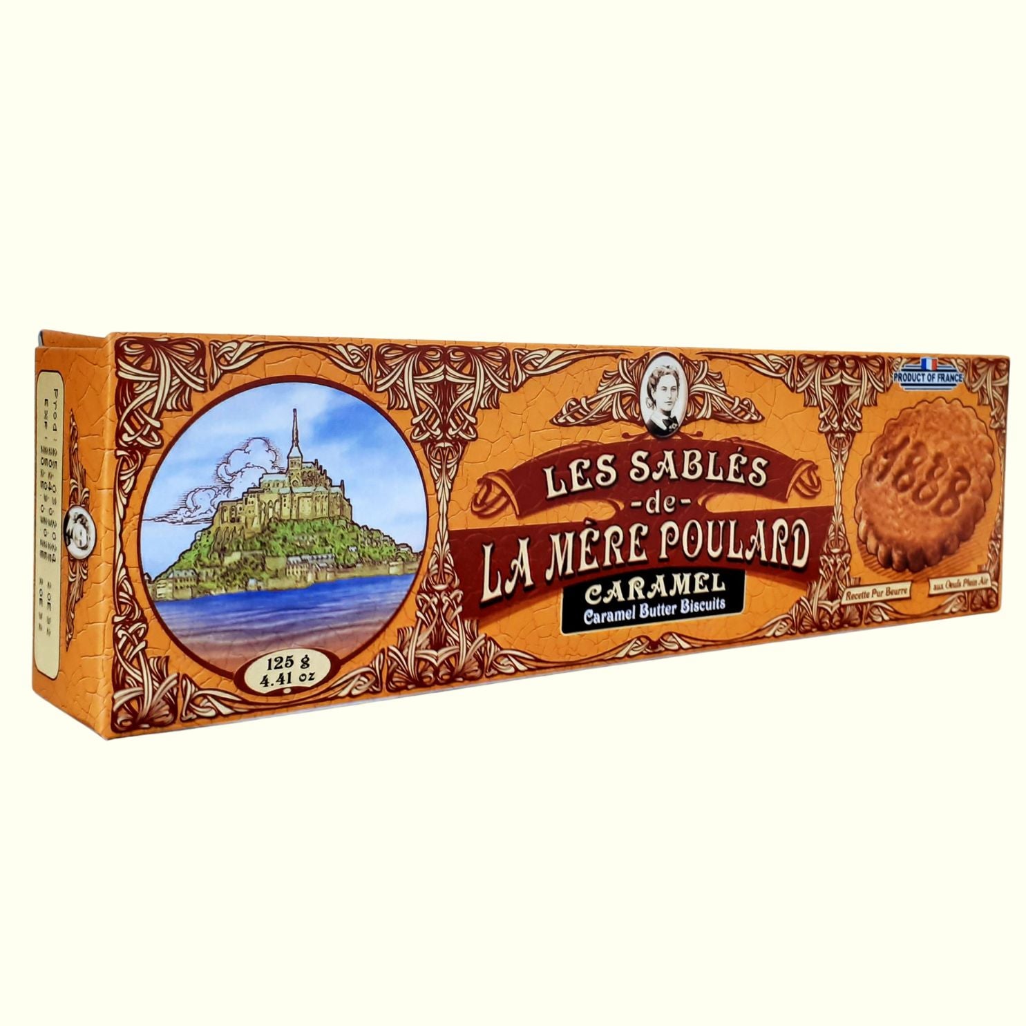 La Mère Poulard Caramel Butter Biscuits Buttergebäck 125g