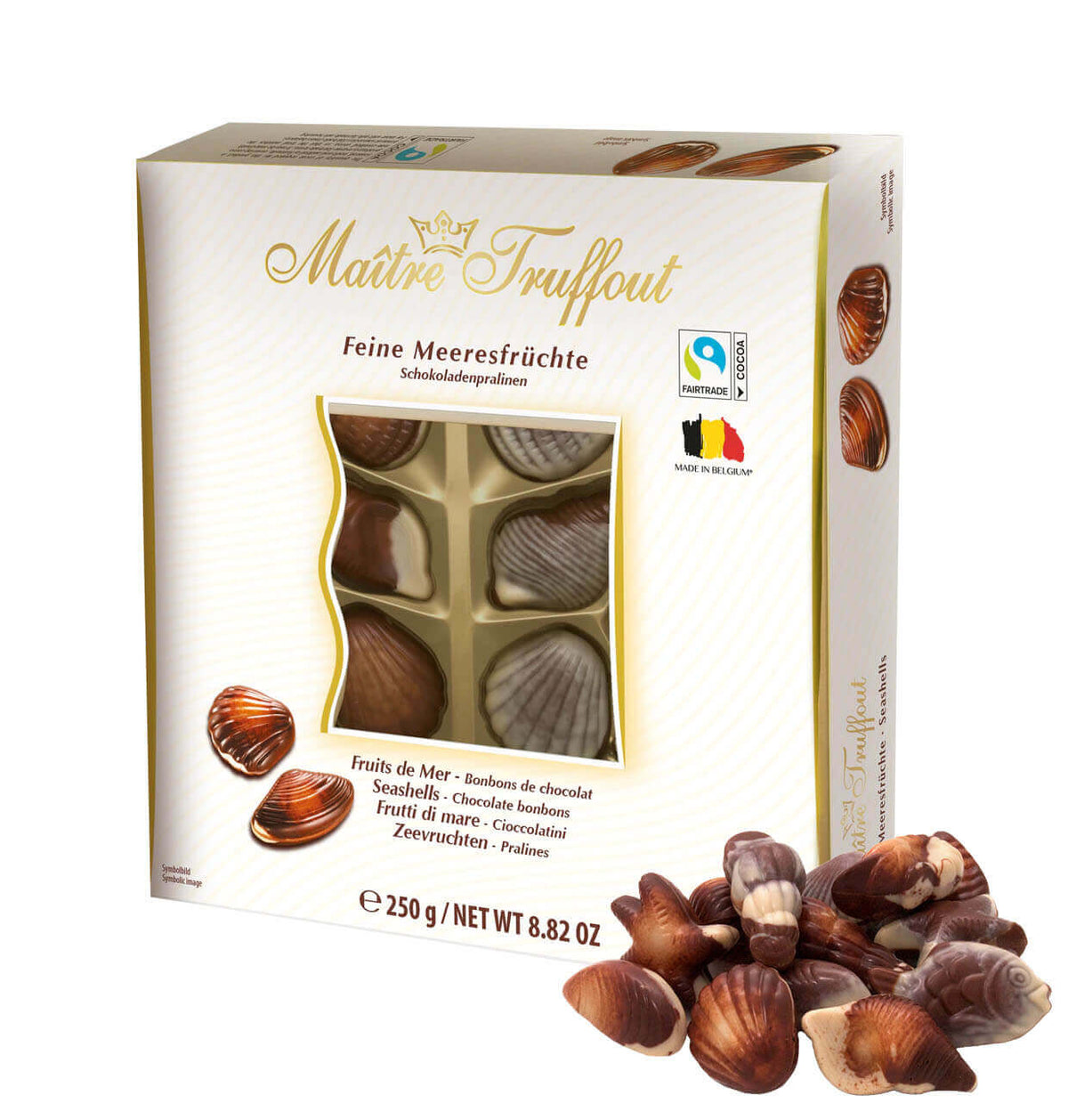 Maître Truffout Feine Meeresfrüchte Schokoladenpralinen 250g - TopCandy