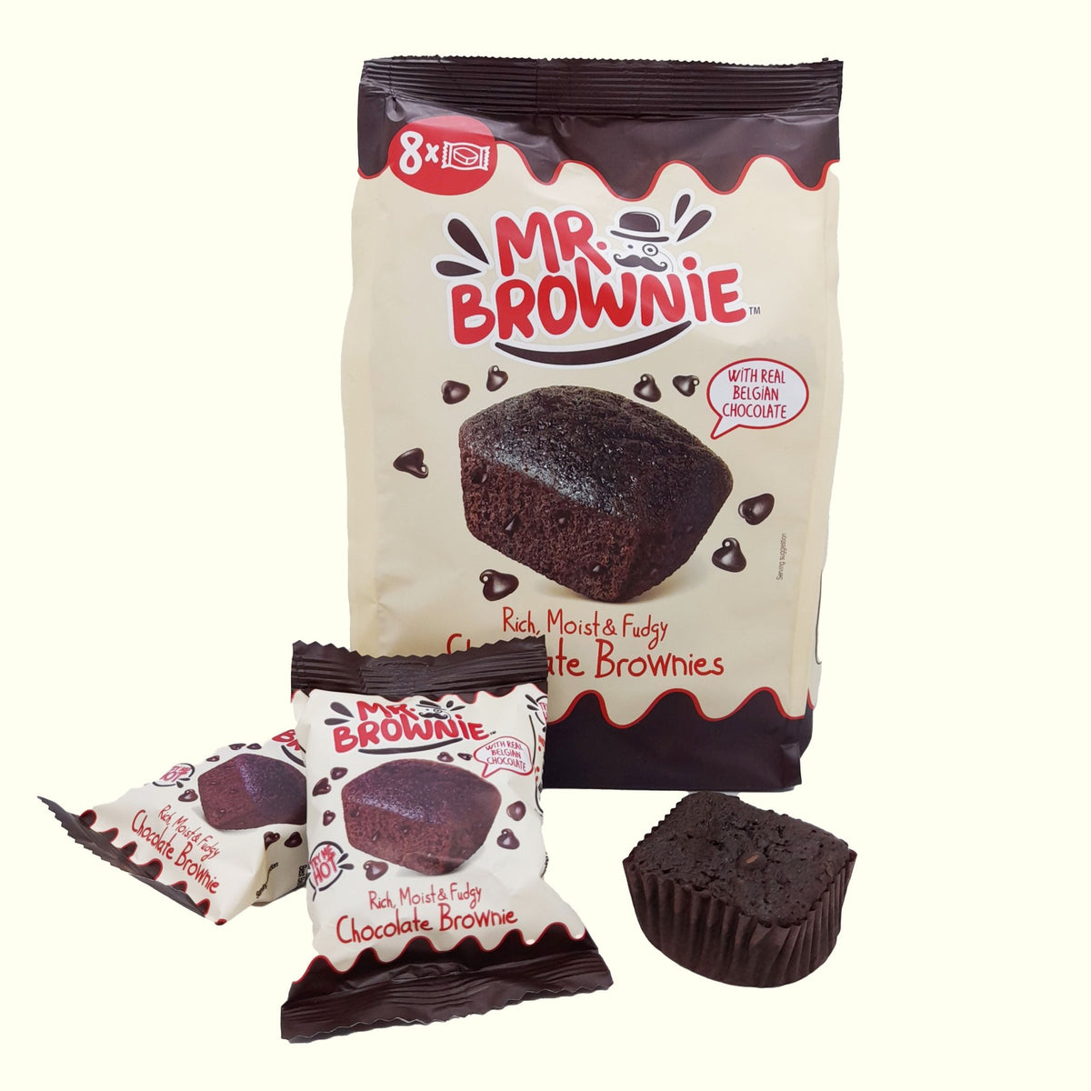 Mr. Brownie Chocolate Brownies 8 Stück 200g - TopCandy