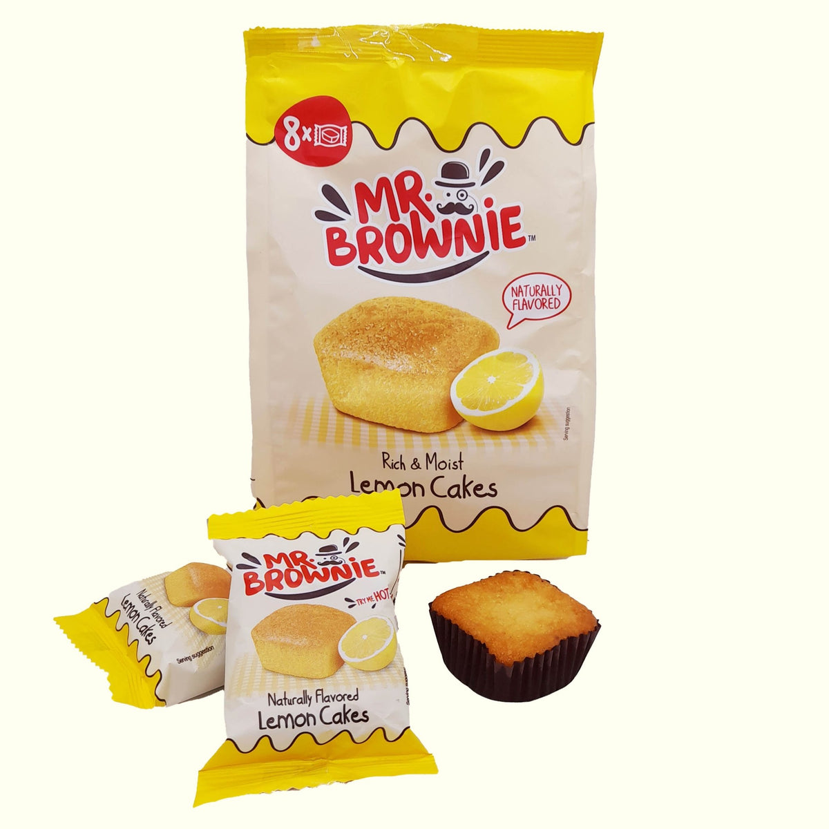 Mr. Brownie Lemon Cakes 8 Stück 200g - TopCandy