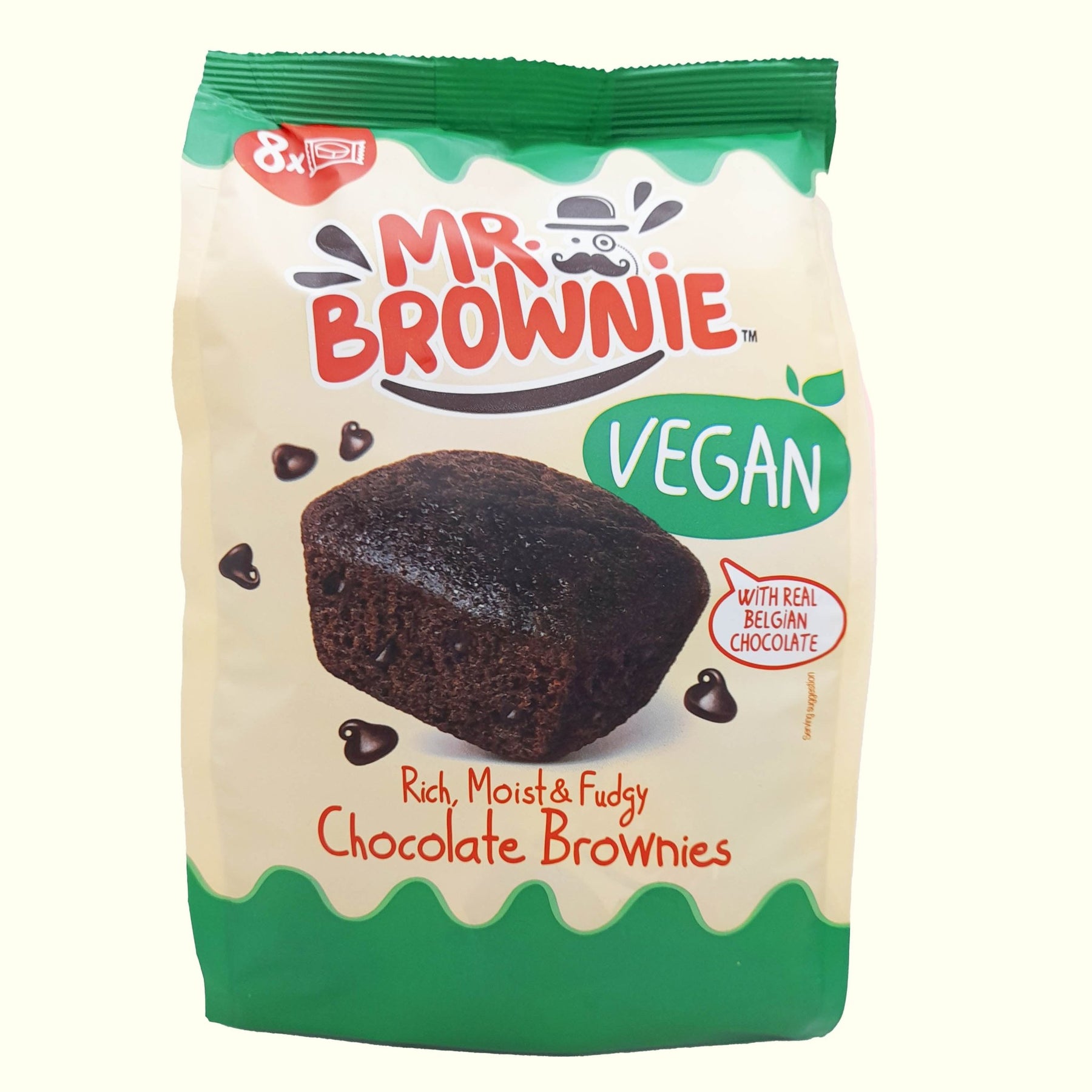 Mr. Brownie Vegan Chocolate Brownies 8 Stück 200g - TopCandy