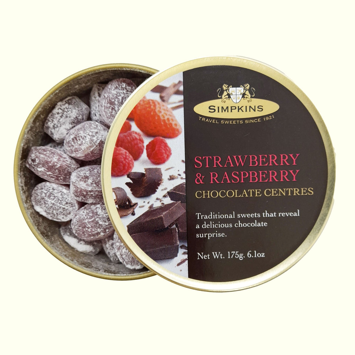 Simpkins Erdbeere & Himbeere Schokoladen Bonbons 175g - TopCandy