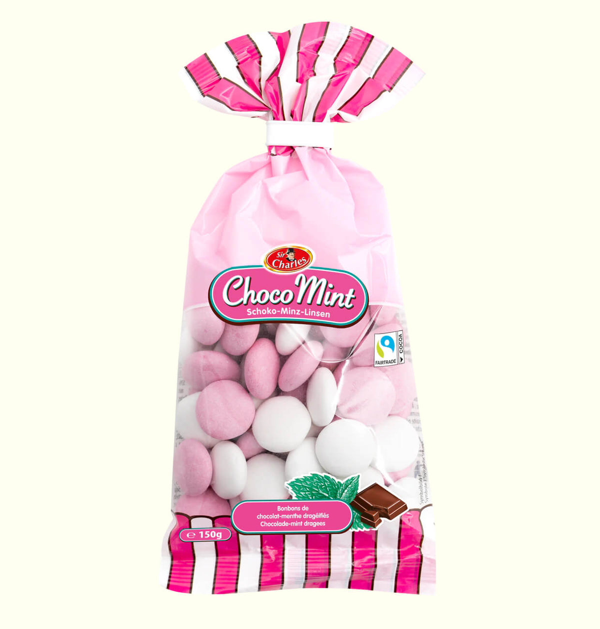 Sir Charles Schokolade Dragées mit Pfefferminzgeschmack 150g - TopCandy