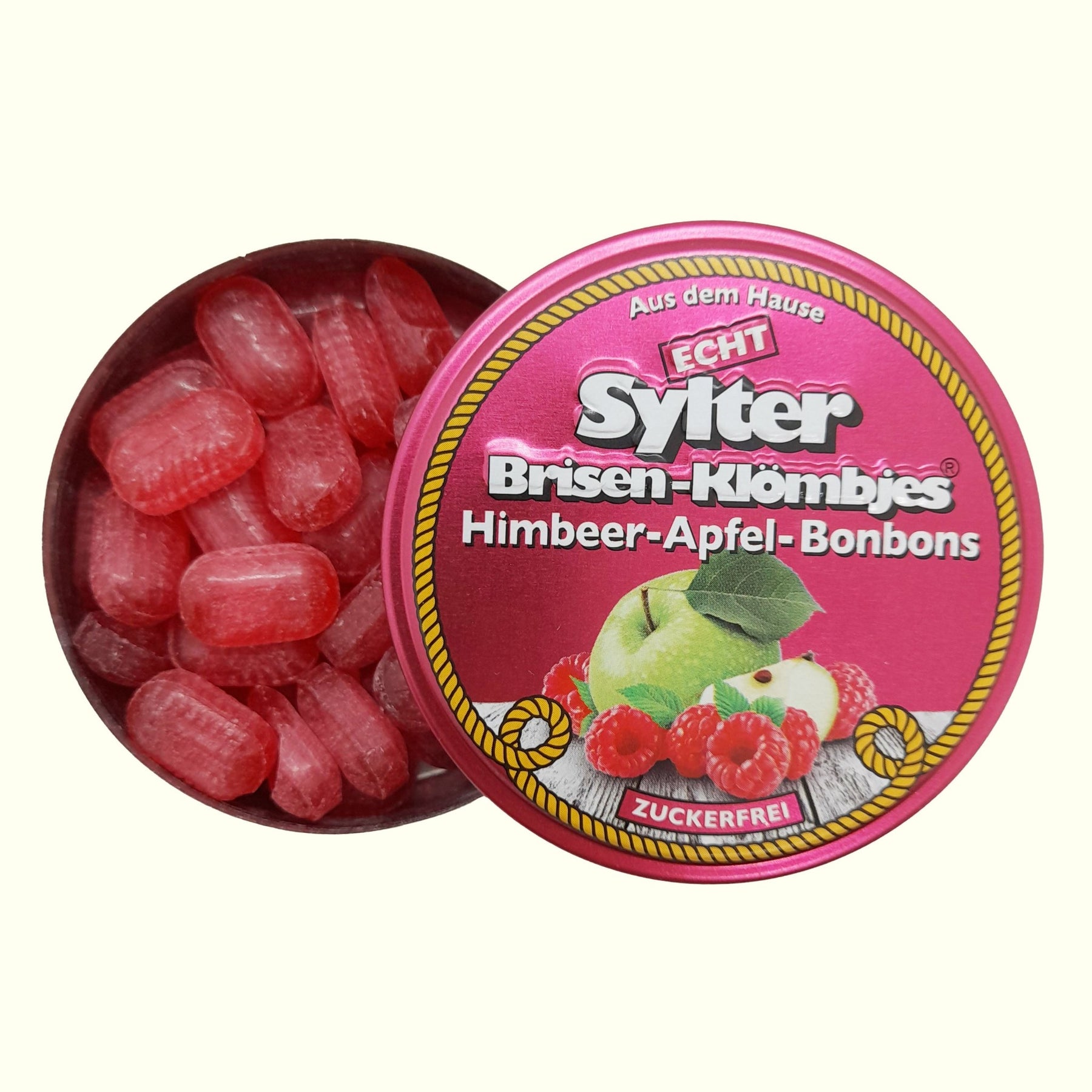 Sylter Zuckerfreie Himbeer Apfel Bonbons - 70g - TopCandy