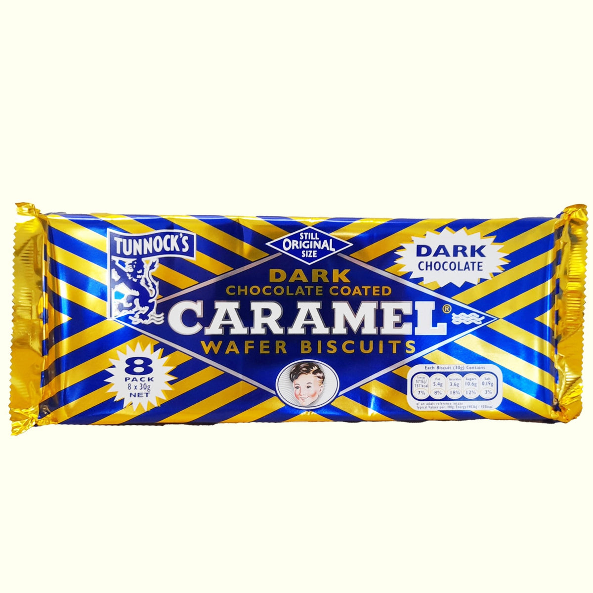 Tunnock´s Dark Chocolate Caramel Wafer Biscuits 240g - TopCandy