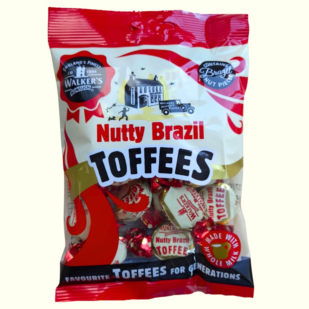 Walker's Nonsuch Nutty Brazil Toffees 150g - TopCandy