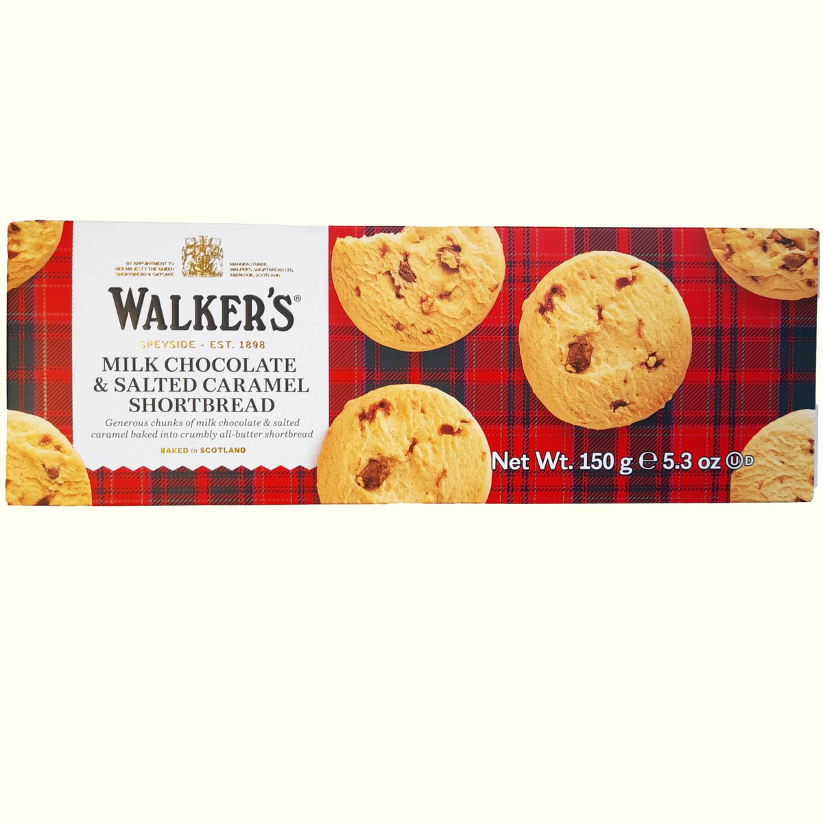 Walkers Shortbread Salted Caramel & Milk Chocolate Chunk 150g - TopCandy