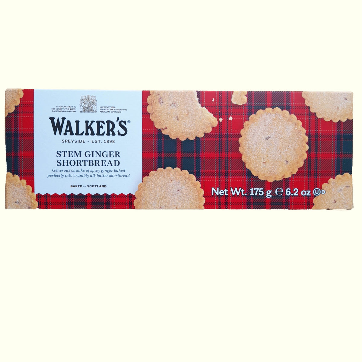 Walkers Shortbread Stem Ginger 175g - TopCandy