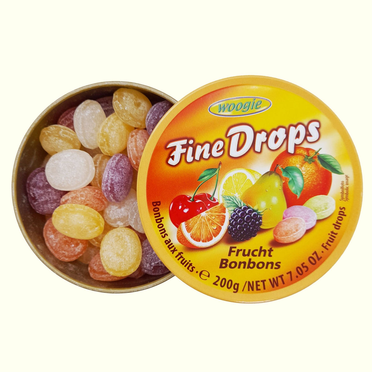 Woogie Fine Drops Frucht Bonbons 200g - TopCandy