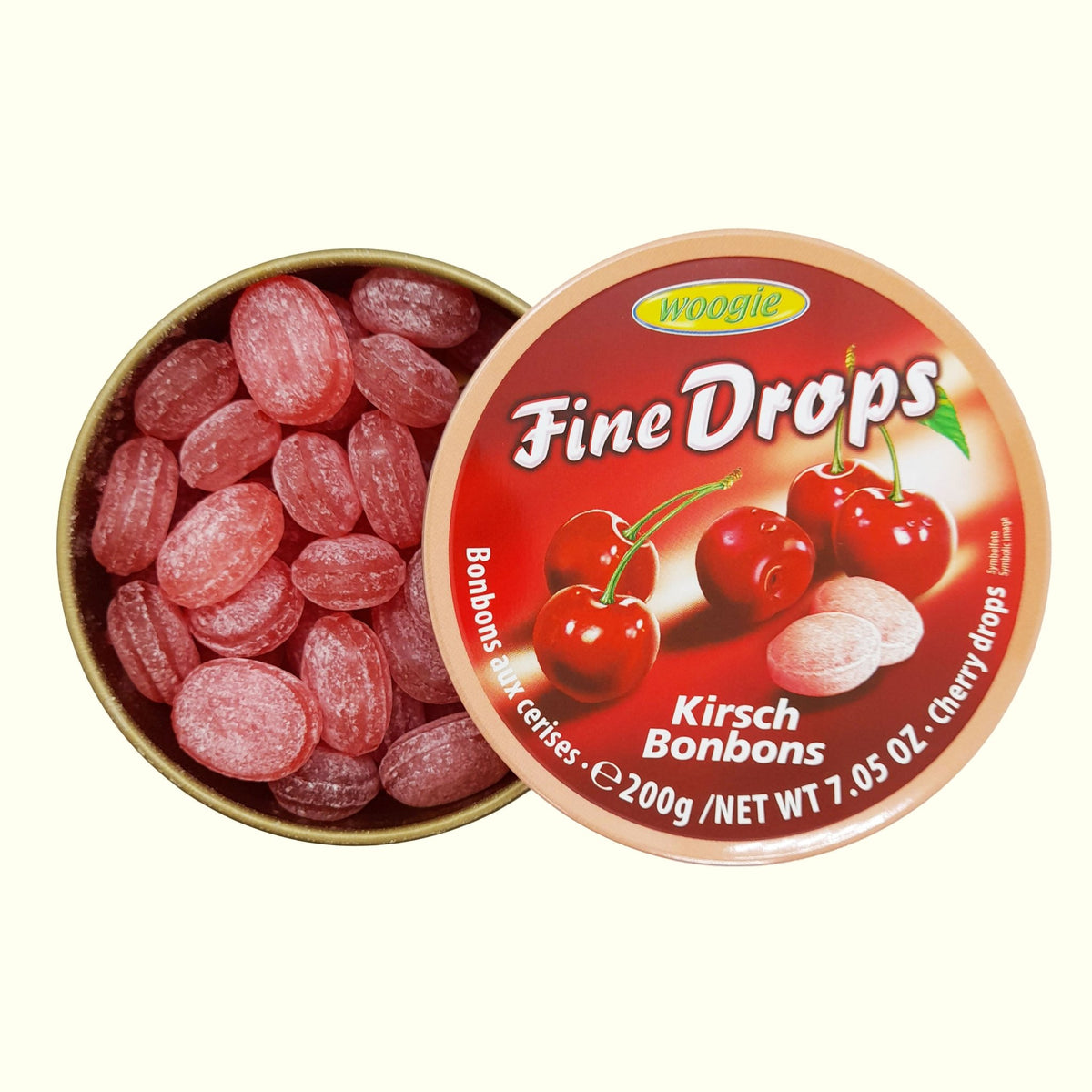 Woogie Fine Drops Kirsch Bonbons 200g - TopCandy