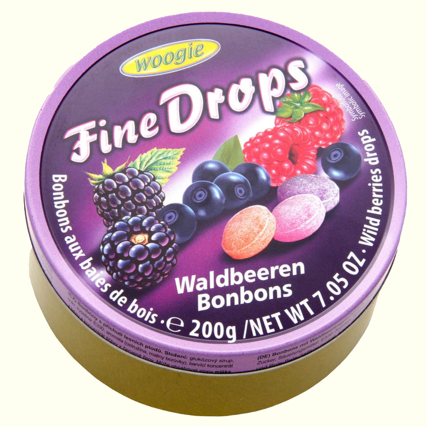 Woogie Fine Drops Waldbeeren Bonbons 200g - TopCandy