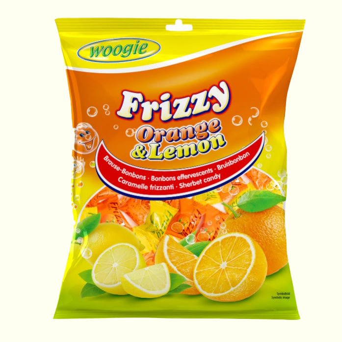 Woogie Frizzy Orange & Lemon Brausefüllung 170g - TopCandy