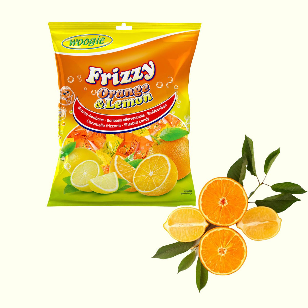 Woogie Frizzy Orange & Lemon Brausefüllung 170g - TopCandy