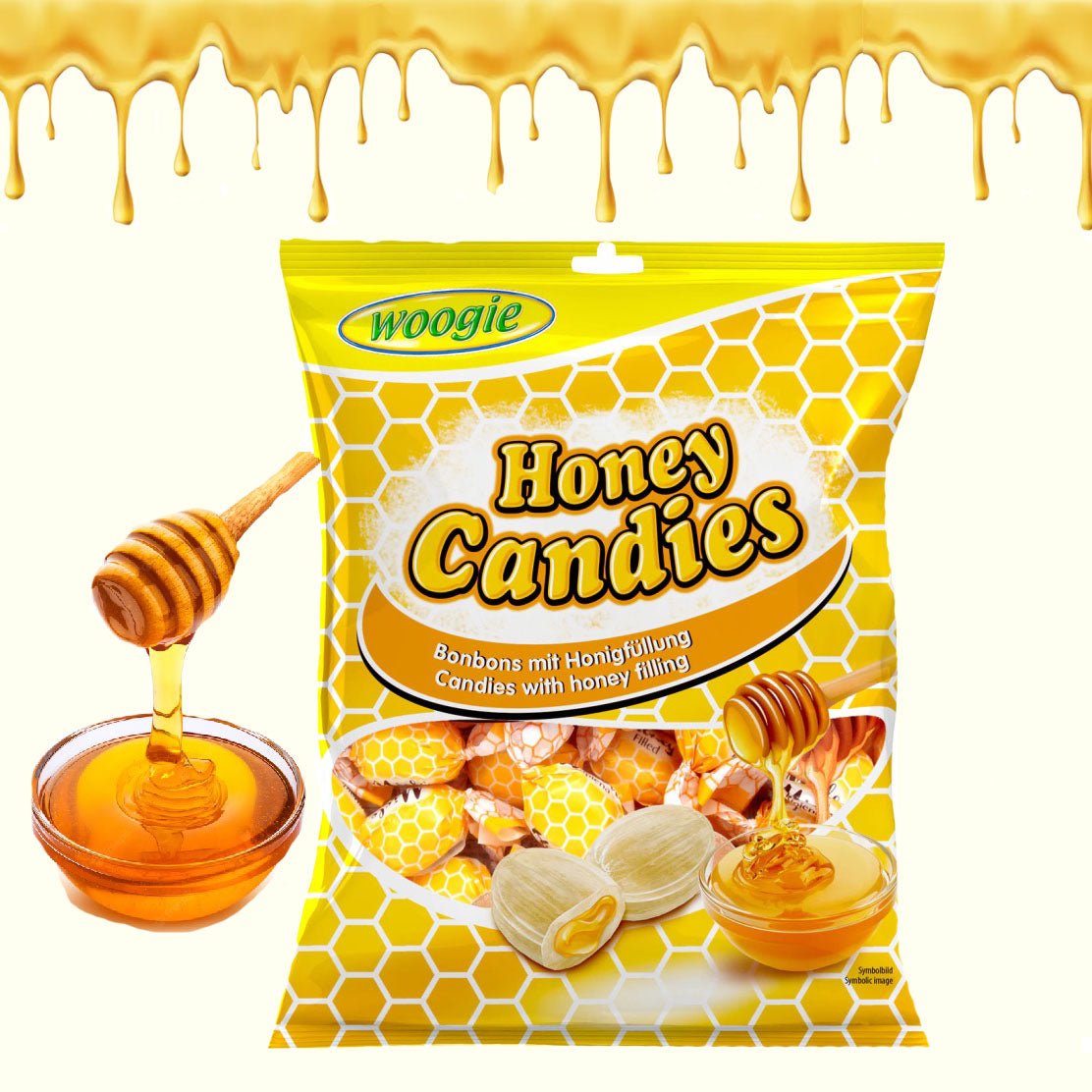 Woogie Honey Candies Honigbonbons 150g - TopCandy